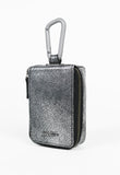 JEAN PAUL GAULTIER TROMPE L'OEIL CRACKED LEATHER PORTABLE CIGARETTE AND ASHTRAY POUCH