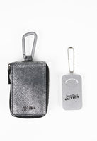 JEAN PAUL GAULTIER TROMPE L'OEIL CRACKED LEATHER PORTABLE CIGARETTE AND ASHTRAY POUCH
