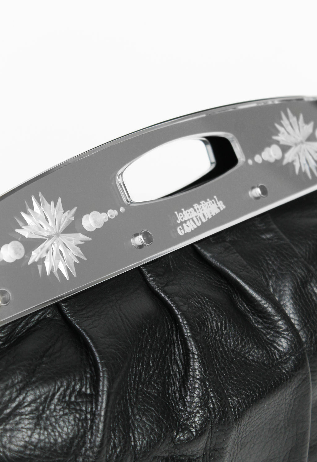 JEAN PAUL GAULTIER ETCHED MIRROR BAG