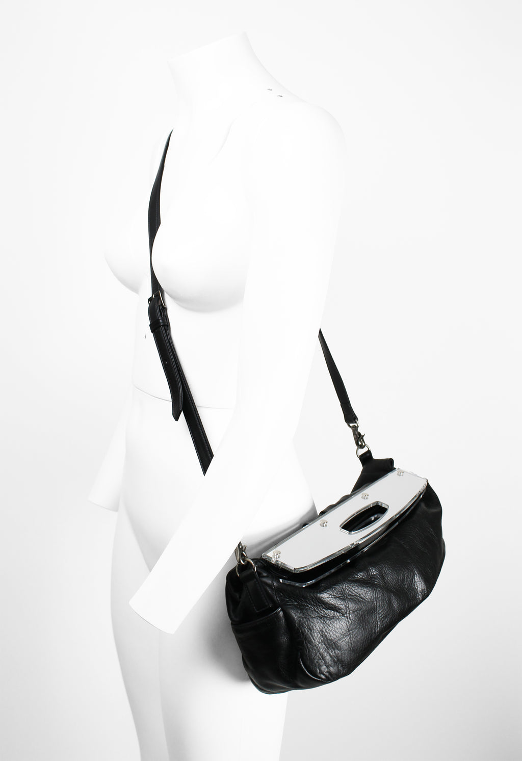 JEAN PAUL GAULTIER ETCHED MIRROR BAG