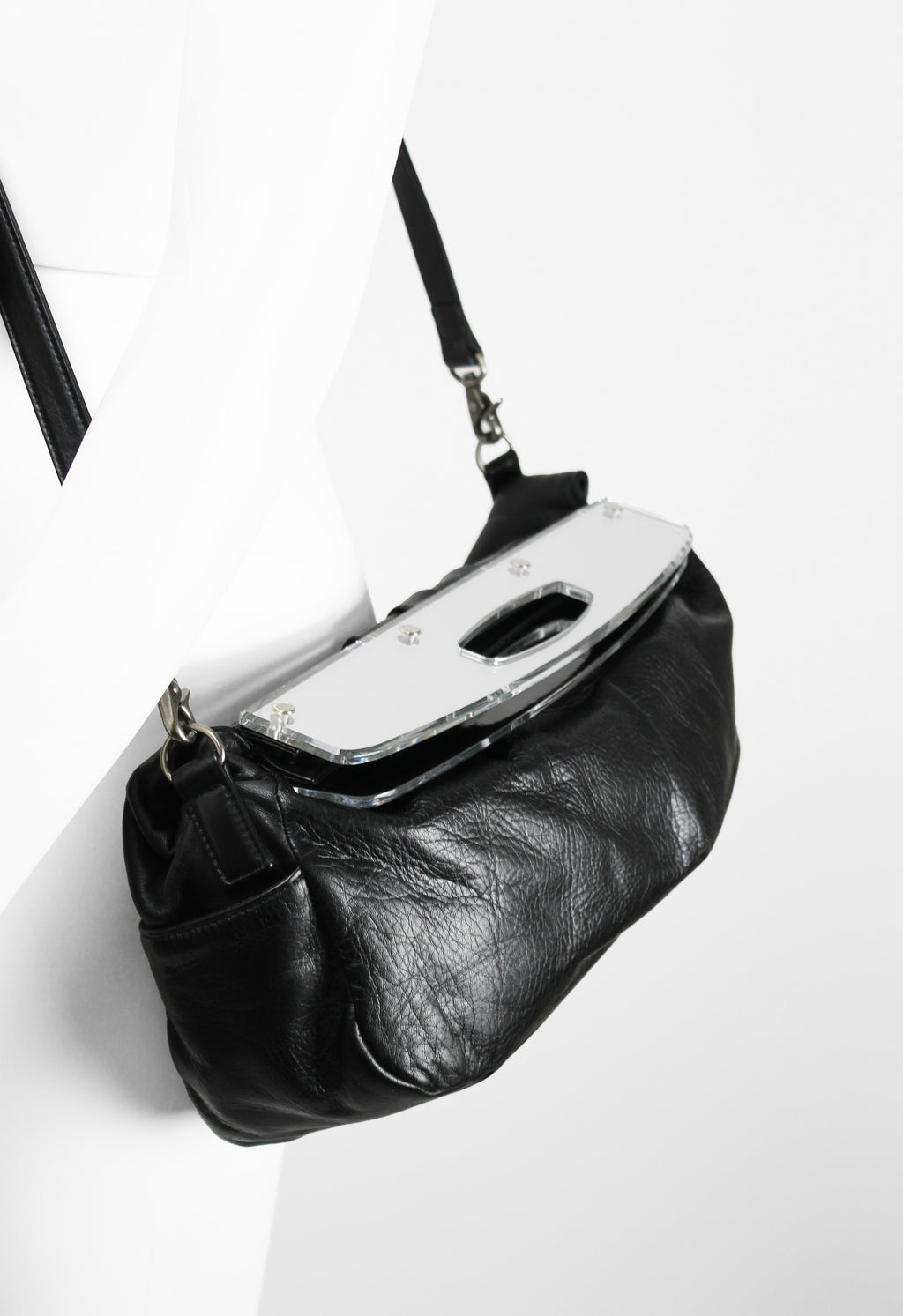 JEAN PAUL GAULTIER ETCHED MIRROR BAG