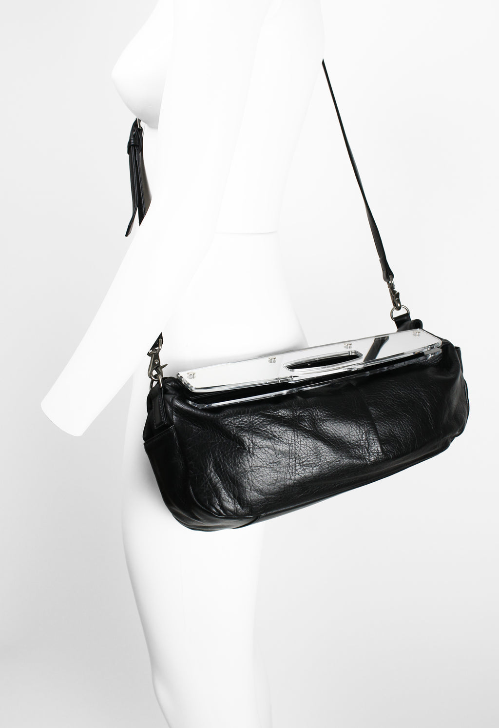 JEAN PAUL GAULTIER ETCHED MIRROR BAG