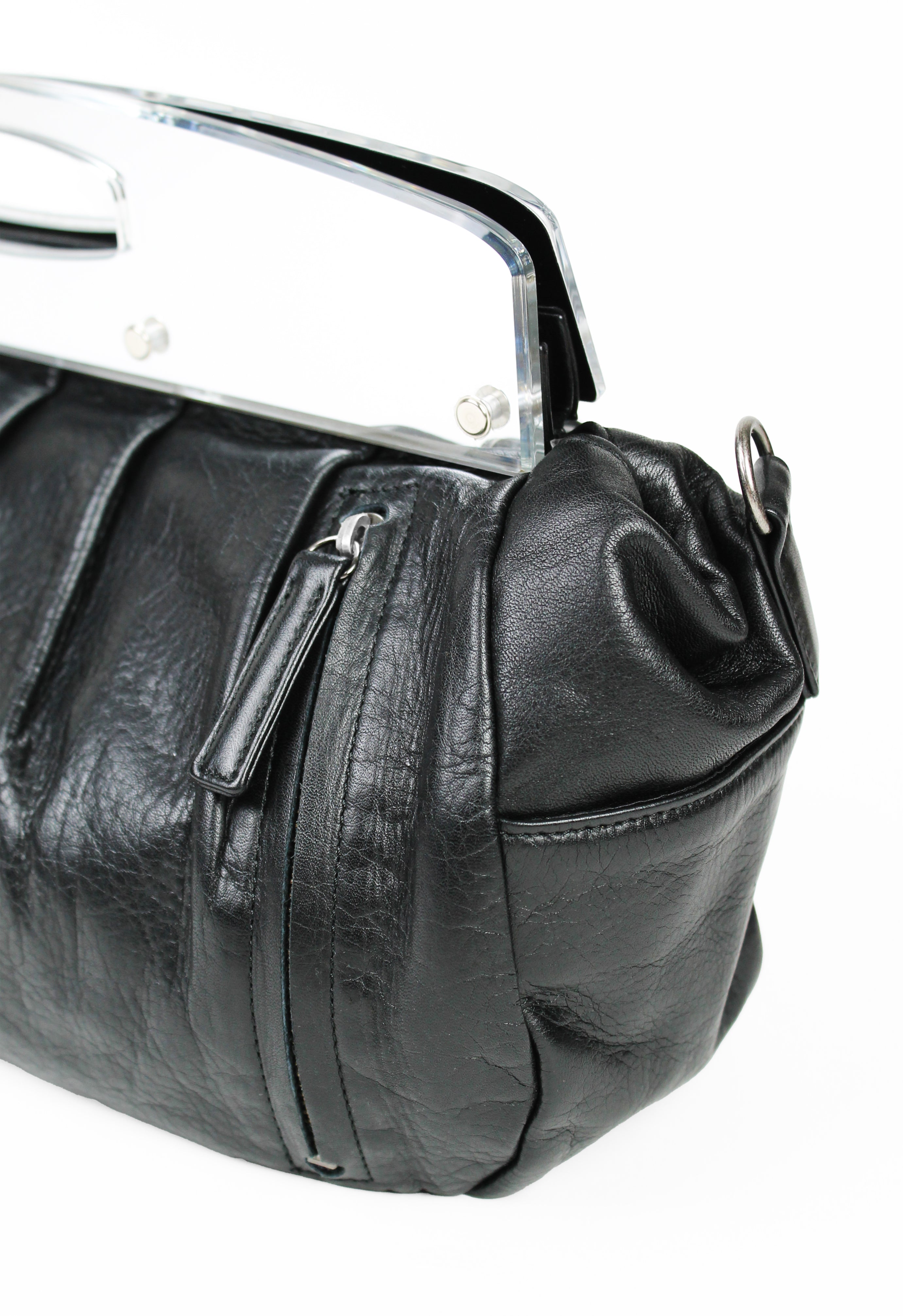 JEAN PAUL GAULTIER ETCHED MIRROR BAG