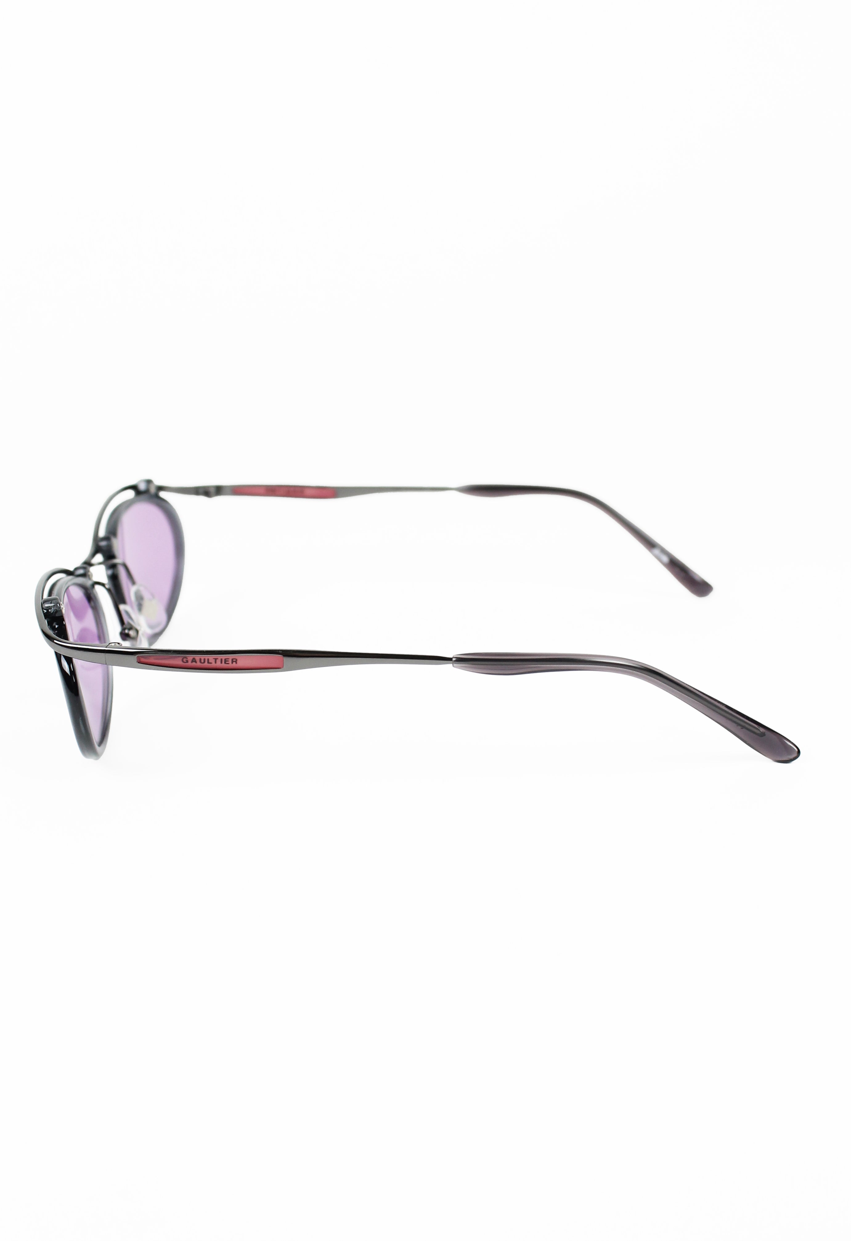 JEAN PAUL GAULTIER 1990'S PURPLE SUSPENDED SUNGLASSES