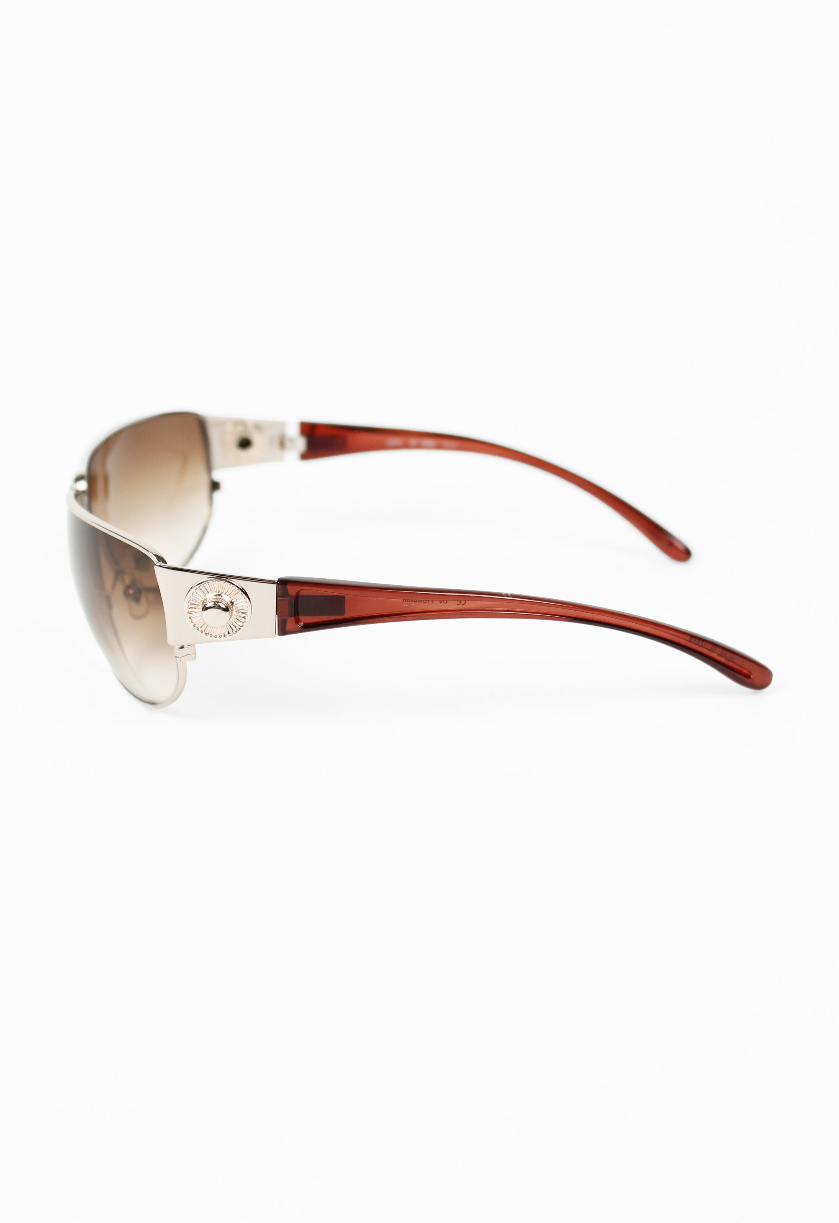 JEAN PAUL GAULTIER SS 2002 YELLOW DETACHABLE SHIELD SUNGLASSES
