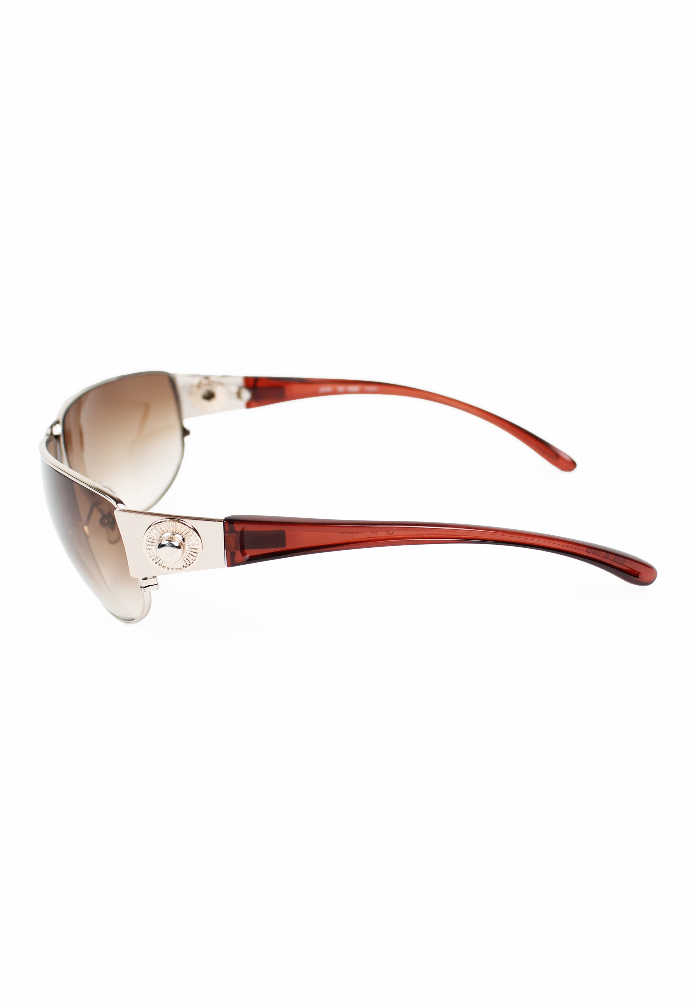 JEAN PAUL GAULTIER SS 2002 YELLOW DETACHABLE SHIELD SUNGLASSES
