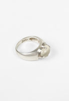 JEAN PAUL GAULTIER SILVER STONE RING