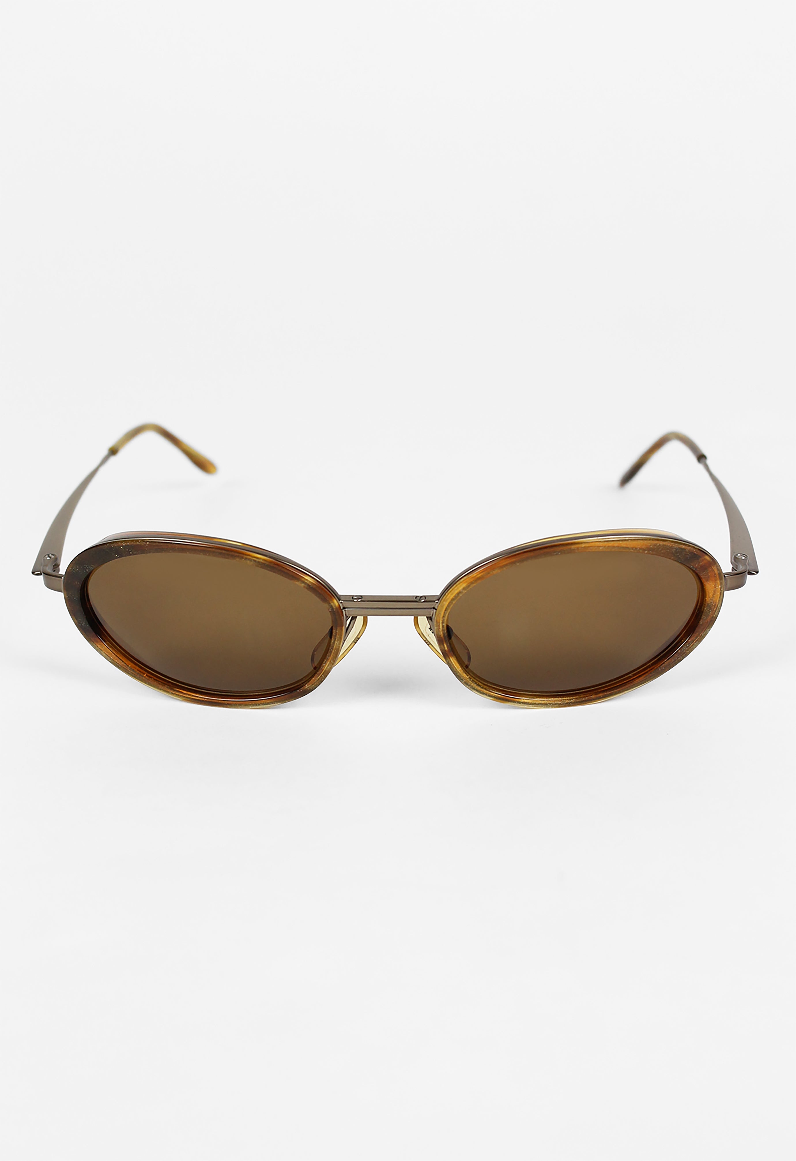 JIL SANDER 1990'S GLITTER TORTOISESHELL SUNGLASSES