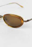 JIL SANDER 1990'S GLITTER TORTOISESHELL SUNGLASSES