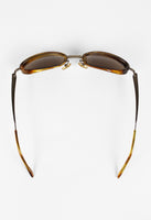 JIL SANDER 1990'S GLITTER TORTOISESHELL SUNGLASSES