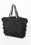 JIL SANDER SS 2003 LEATHER AND NYLON CARGO TOTE BAG