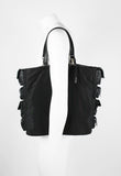 JIL SANDER SS 2003 LEATHER AND NYLON CARGO TOTE BAG