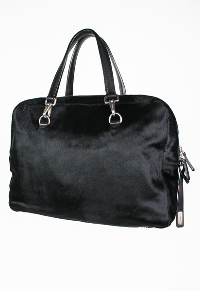 JIL SANDER FW 2003 CALF HAIR BAG