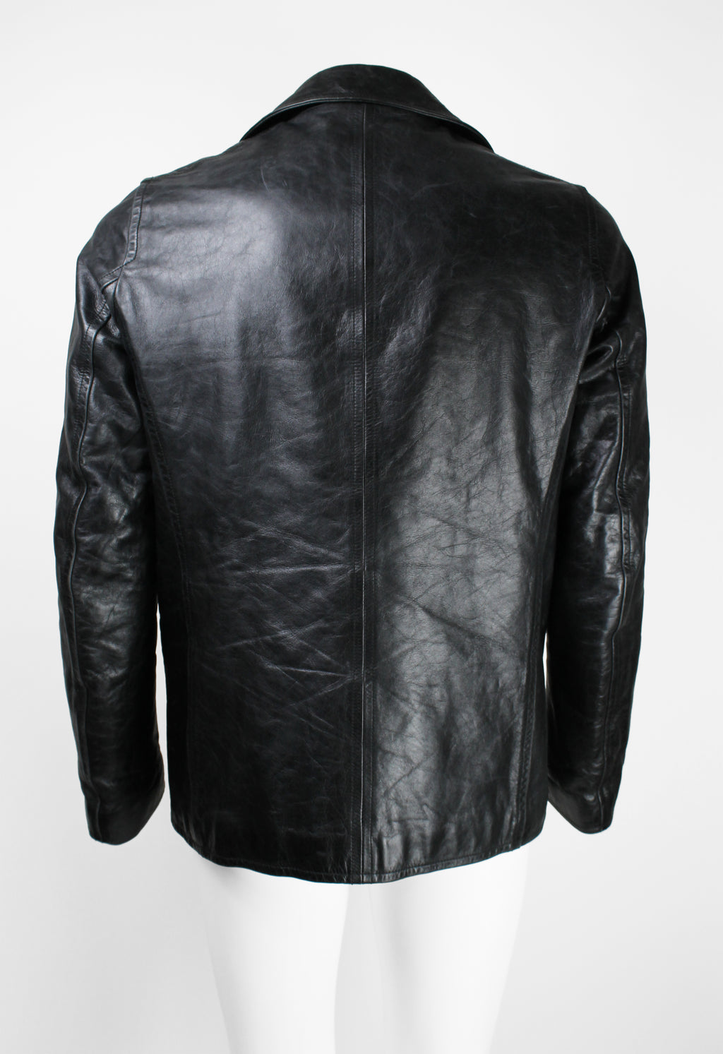 JIL SANDER DOUBLE BREASTED LEATHER JACKET