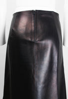 JIL SANDER FW 2013 IRIDESCENT METALLIC LEATHER SKIRT