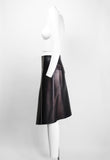 JIL SANDER FW 2013 IRIDESCENT METALLIC LEATHER SKIRT