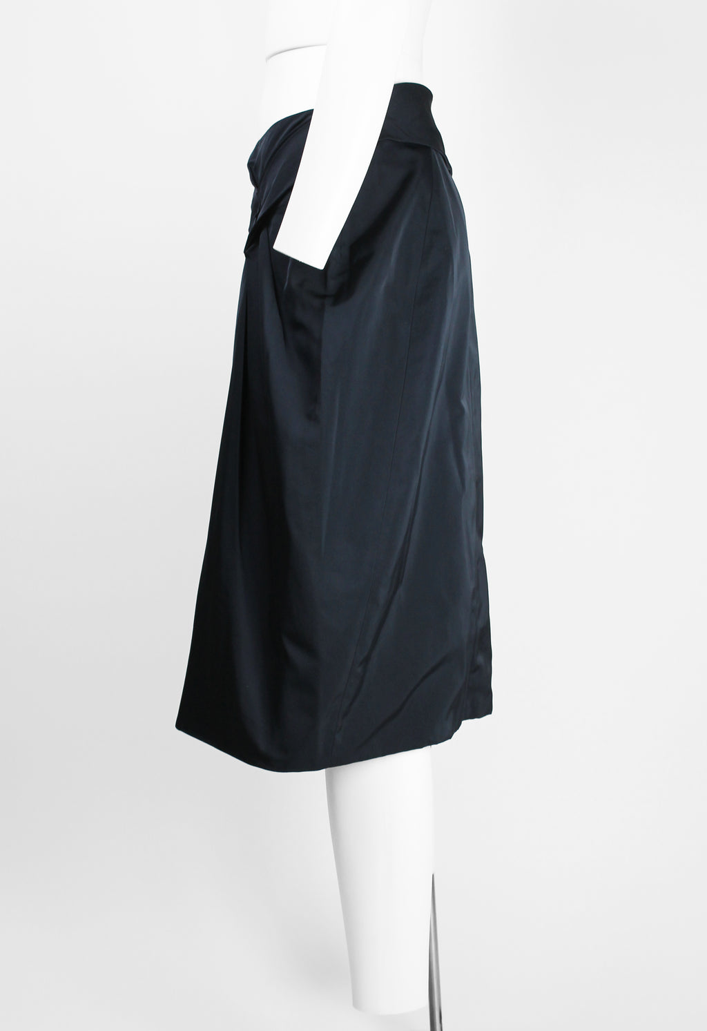 JIL SANDER SILK GATHERED BALLOON SKIRT