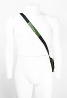 JIL SANDER GREEN LEATHER MULTI-POCKET CROSSBODY BAG