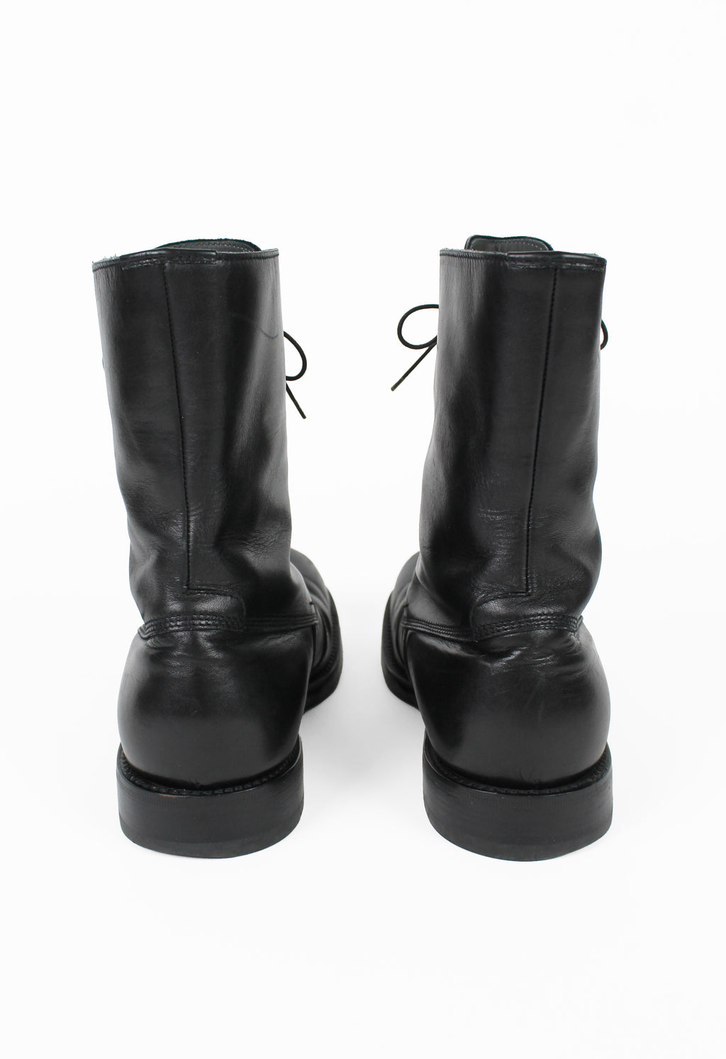 JIL SANDER LACE UP LEATHER COMBAT BOOTS