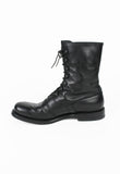 JIL SANDER LACE UP LEATHER COMBAT BOOTS