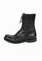 JIL SANDER LACE UP LEATHER COMBAT BOOTS