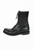 JIL SANDER LACE UP LEATHER COMBAT BOOTS