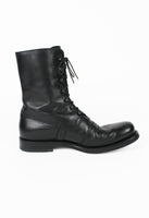 JIL SANDER LACE UP LEATHER COMBAT BOOTS