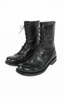 JIL SANDER LACE UP LEATHER COMBAT BOOTS