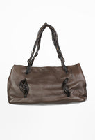 JIL SANDER LEATHER THREADED BAG