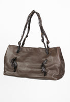 JIL SANDER LEATHER THREADED BAG