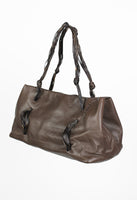 JIL SANDER LEATHER THREADED BAG