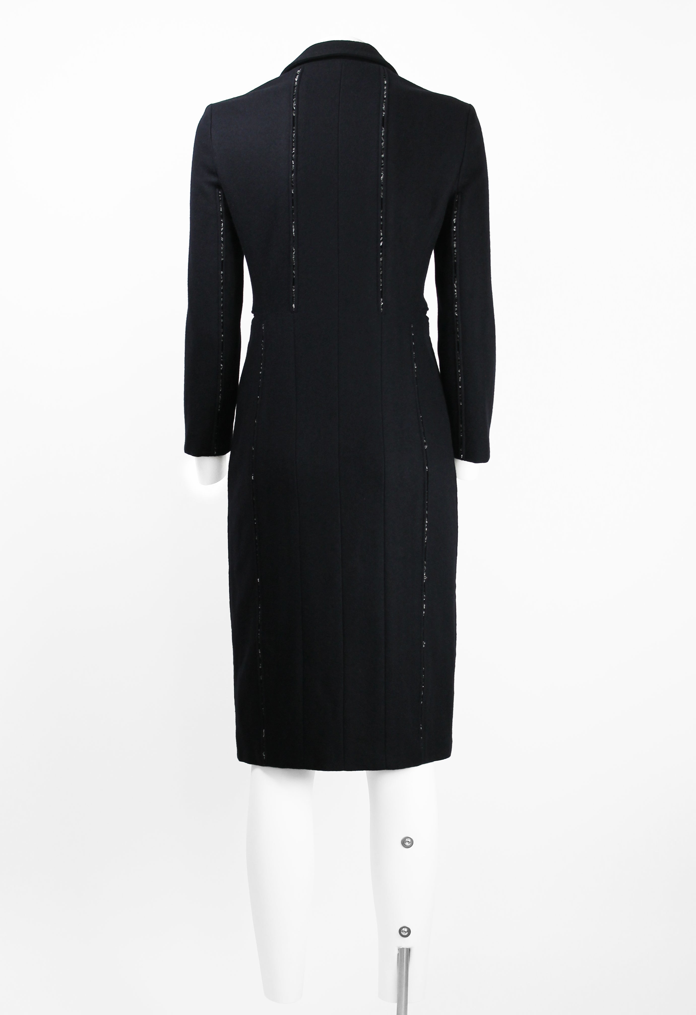 JIL SANDER RAF SIMONS FW 2008 VERTICAL BEADED COAT
