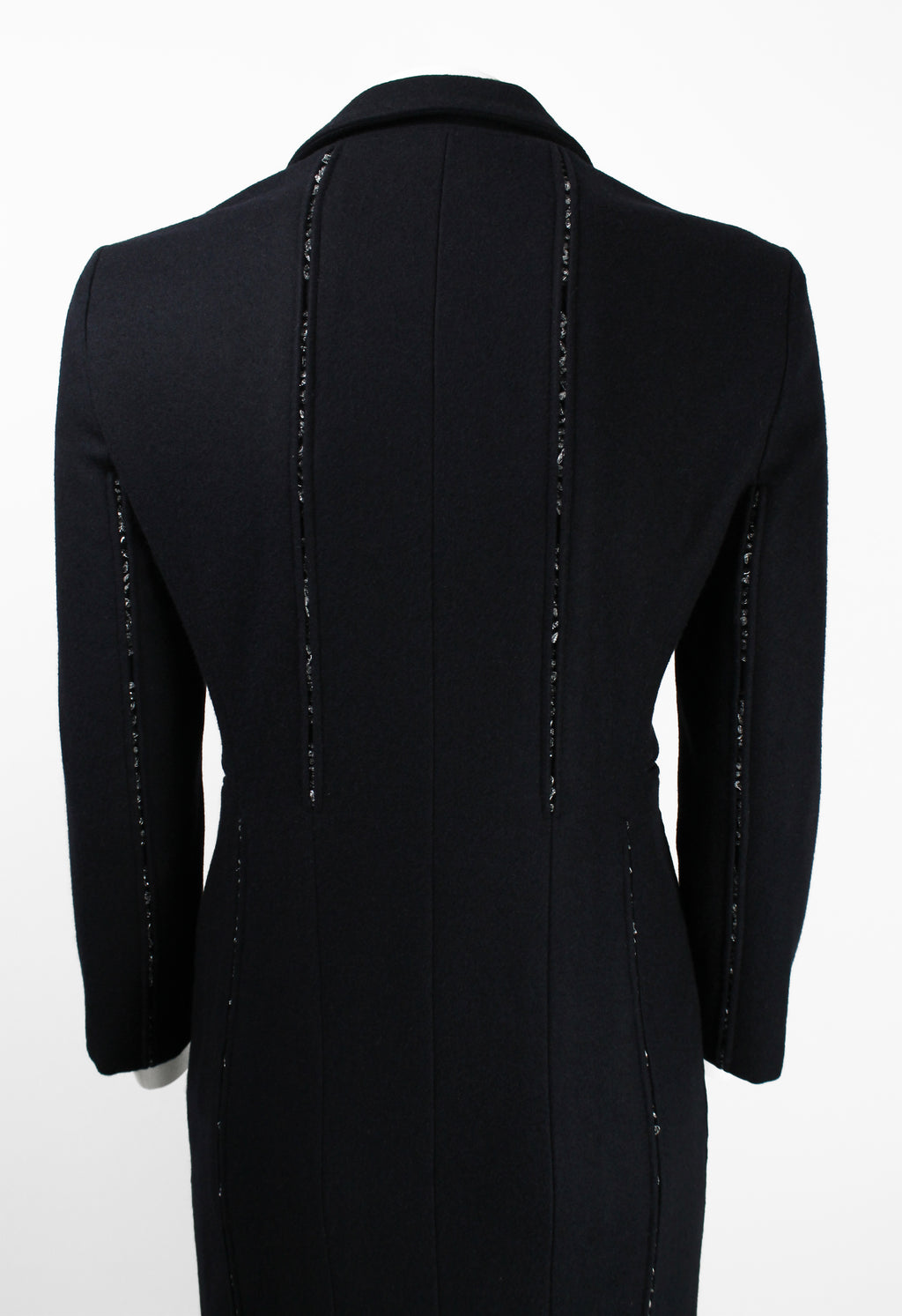 JIL SANDER RAF SIMONS FW 2008 VERTICAL BEADED COAT