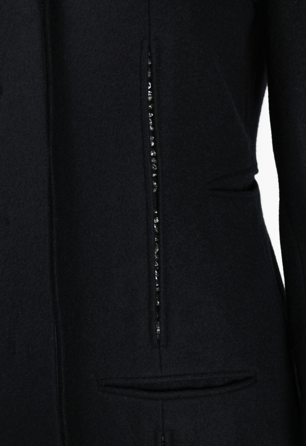 JIL SANDER RAF SIMONS FW 2008 VERTICAL BEADED COAT