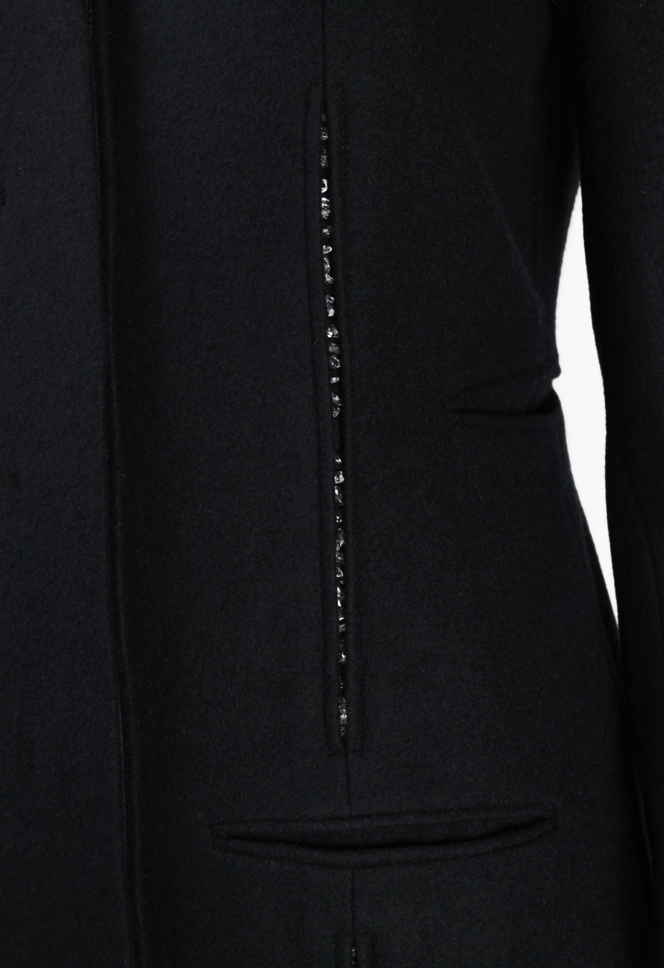 JIL SANDER RAF SIMONS FW 2008 VERTICAL BEADED COAT