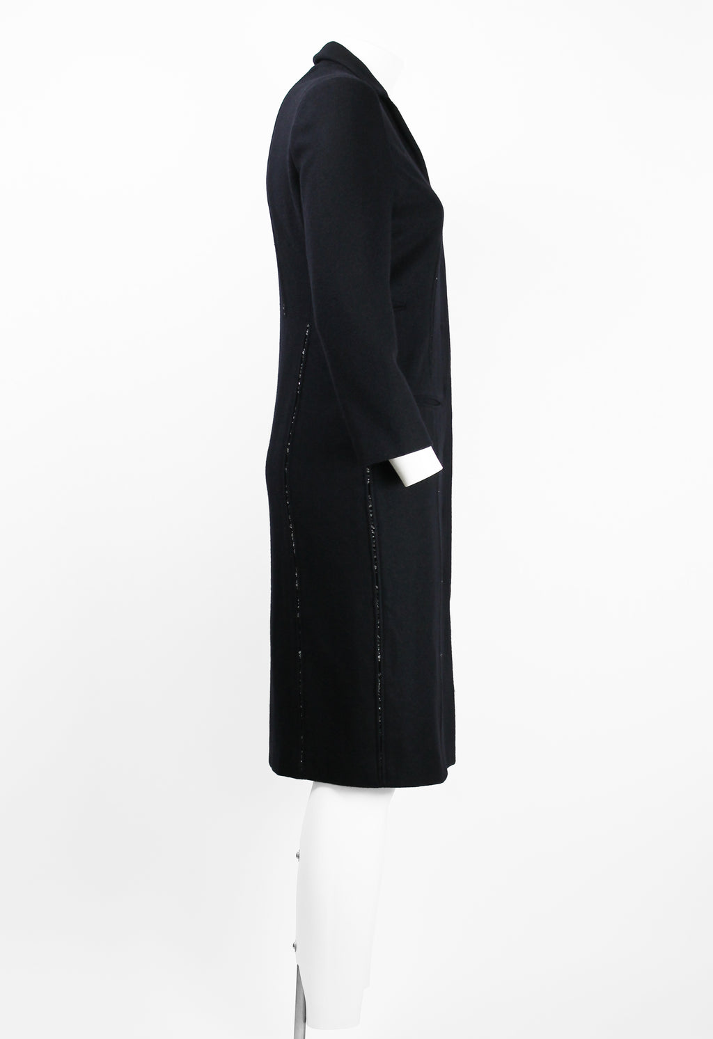 JIL SANDER RAF SIMONS FW 2008 VERTICAL BEADED COAT