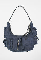 JIL SANDER SS 2003 DENIM CARGO SHOULDER BAG