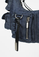 JIL SANDER SS 2003 DENIM CARGO SHOULDER BAG