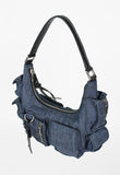 JIL SANDER SS 2003 DENIM CARGO SHOULDER BAG