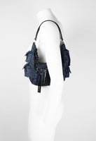 JIL SANDER SS 2003 DENIM CARGO SHOULDER BAG