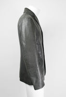 JIL SANDER SS 2012 CHARCOAL LEATHER JACKET