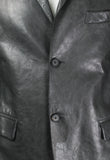 JIL SANDER SS 2012 CHARCOAL LEATHER JACKET