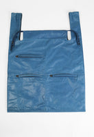 JIL SANDER SS 2012 XL BLUE LEATHER SHOPPER TOTE BAG