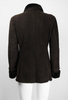 JIL SANDER SHEARLING BUCKLE JACKET