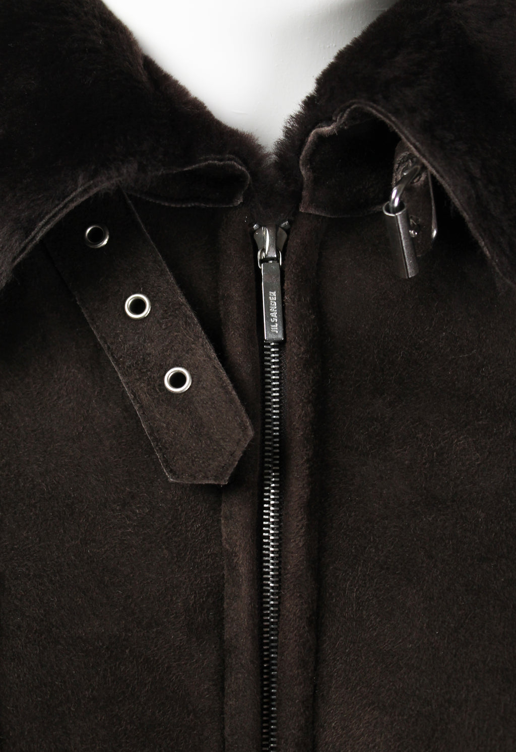 JIL SANDER SHEARLING BUCKLE JACKET