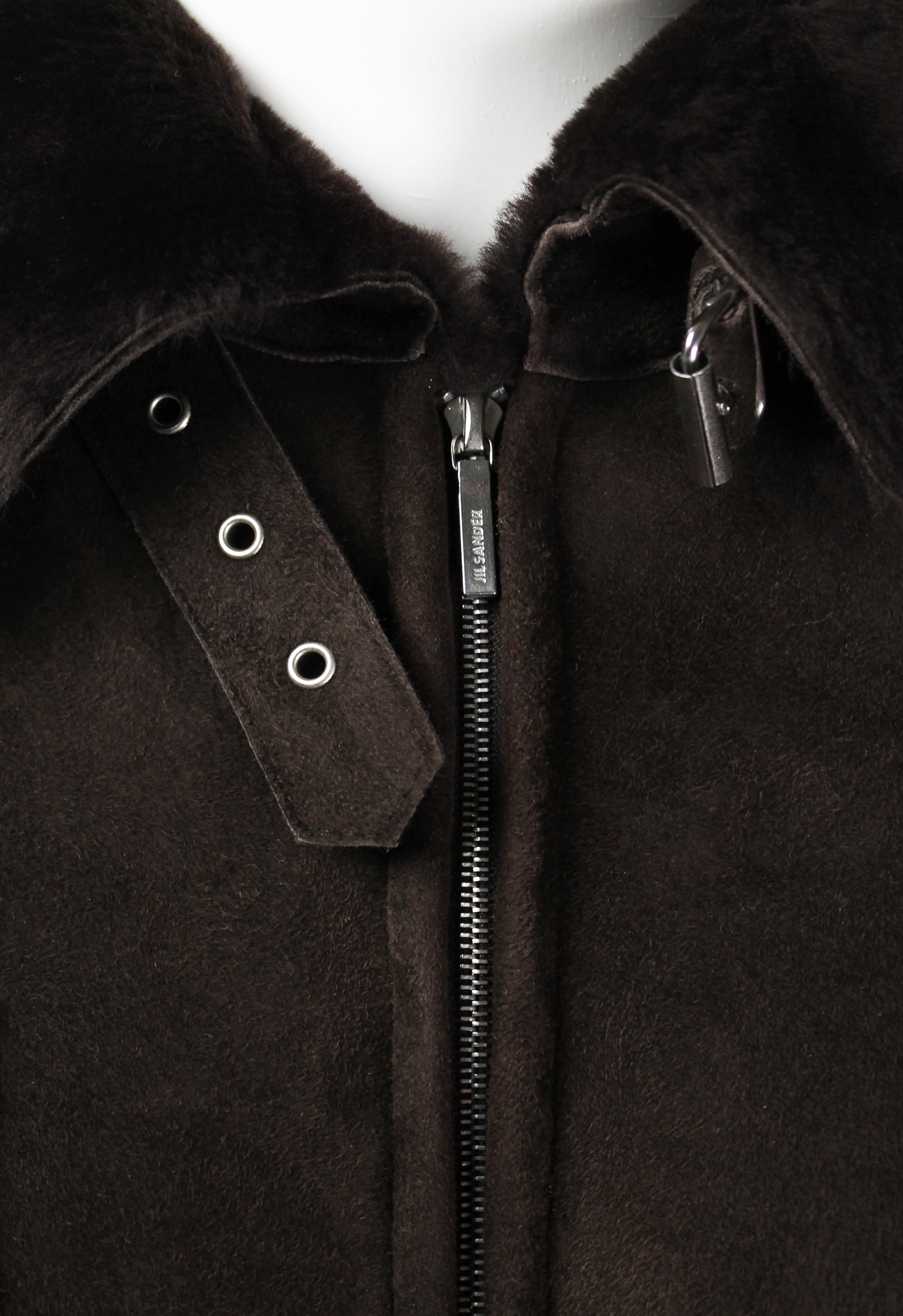 JIL SANDER SHEARLING BUCKLE JACKET