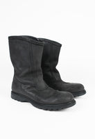 JIL SANDER WAXED BIKER BOOTS