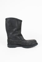 JIL SANDER WAXED BIKER BOOTS