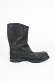 JIL SANDER WAXED BIKER BOOTS