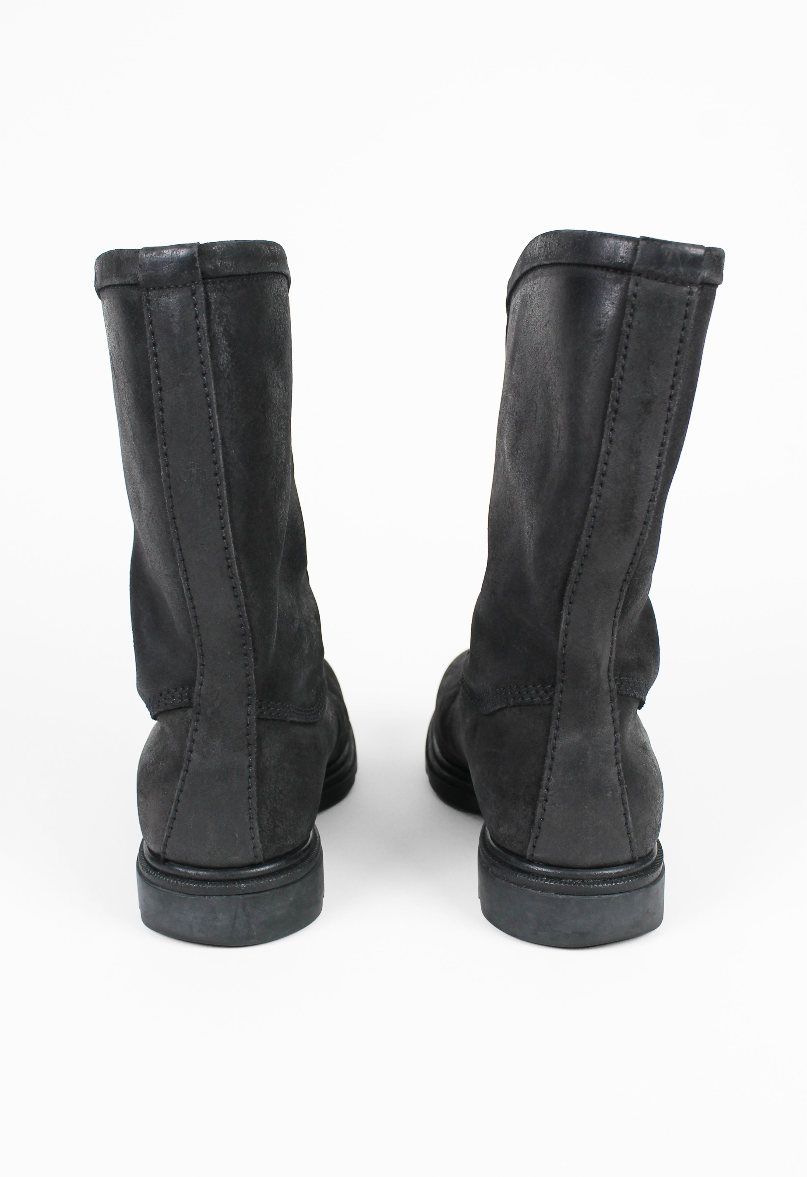 JIL SANDER WAXED BIKER BOOTS